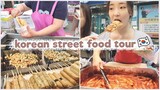 [한글/ENG] trying KOREAN STREET FOOD! | korea mukbang vlog | 한국 먹방 브이로그