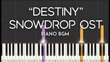 Destiny - Snowdrop 설강화 OST BGM synthesia piano tutorial