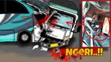 Ngeri!!!..Bus Tabrak Mobil Truk Muatan Batu Bara | Truk Oleng Kecelakaan | Kartun Animasi Lucu