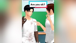 Are you ok? animasiaot AttackOnTitan shingekinokyojin aot snk fyp fypシ viral animasi meme parodi levi hange