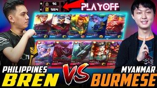 NAGLABAN SA RANK ANG MAGKATAPAT SA M2 PLAYOFFS UPPER BRACKET!! BREN ESPORTS vs BURMESE GHOULS ~ MLBB