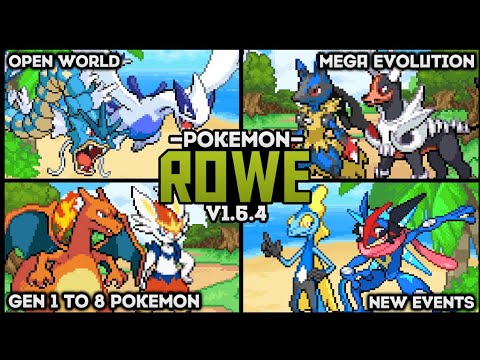 Completed New Pokemon GBA ROM HACK With Mega Evolution, Gen 8