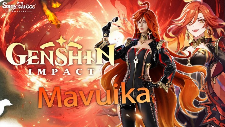 【SanyMuCos】Game Genshin Impact Cosplay Mavuika Cosplay Costume