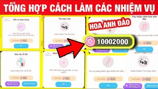 [Play Together] Tổng Hợp Cách Làm Hết Tất Cả 'Nhiệm Vụ Hoa Anh Đào' Kiếm 'Xu Anh Đào' Đổi Quà