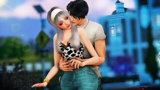 First Kiss With a Bad Boy 🏈 ep.3 |Sims 4 love story | High school Love Story 💗