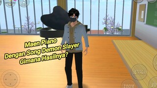 Coba Songs Demon Slayer Di Klub Piano | Game Sakura School!!