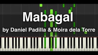 Mabagal by Daniel Padilla and Moira dela Torre - Piano Tutorial (Synthesia) - Intermediate Level