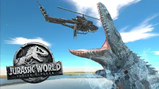 Jurassic world fallen kingdom(The Volcano Eruption) - Animal Revolt Battle Simulator