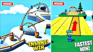 🔥Insane Win! In Icy Heights Map🔥| New Glitch Trick In Block Dash Map | Stumble Guys New Tricks