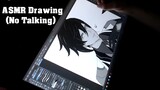 Drawing Tablet ASMR | Drawing Zhongli from Genshin Impact | Draw With Me!