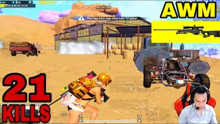 PUBG Mobile - Solo Vs Squad, Bộ Bim thể hiện trình bắn Ốp 1 viên ăn 1 mạng Đỉnh cao