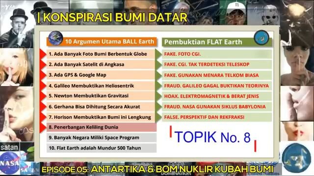 Antartika dan bom nuklir kubah bumi E05