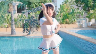 【Baby】💗Super fair and tender sailor girl💗Swimming pool x miniskirt So Crazy～