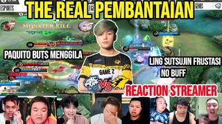 THE REAL PEMBANTAIAN! EVOS TAK BERDAYA! REACTION STREAMER EVOS VS ONIC MPL SEASON 10