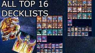 ALL TOP 16 DECKLISTS Post MAMA TOURNEY Yu-Gi-Oh! 2022