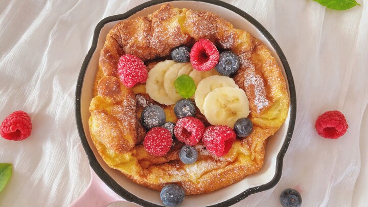 Easy dessert [Dutch Baby] Breakfast can be this pretty
