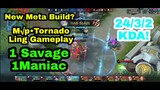 M√p•Tornado | Ling Pro Gameplay  New Meta Build For Ling