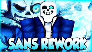 THE SANS REWORK EXPERIENCE + SHOWCASE IN A UNIVERSAL TIME! | ROBLOX