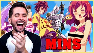 "LOVED THIS ANIME" No Game No Life IN 7 MINUTES Reaction!