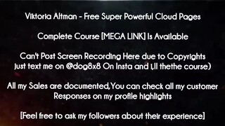 Viktoria Altman Course Free Super Powerful Cloud Pages download