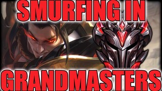 Smurfing in Grandmasters (I'm Diamond 2)