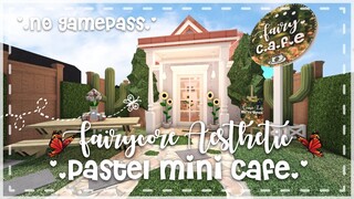 No Gamepass Pastel Fairycore Aesthetic Mini Cafe Speedbuild and Tour - iTapixca Builds