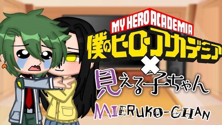 [] Class 1-A react to Midoriya's cousin as Miko || Mha × Mieruko-Chan || Crossover AU [] read desc!!