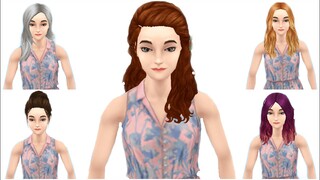 my sims freeplay best female hair collection