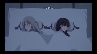 Scane/adegan manis bikin gemes, antara malu terpaksa, dan canggung, untung Miyo tahan dan Kudo sabar