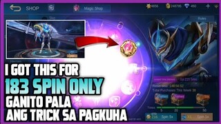 Free Gusion Legend Skin (Panu ko nakuha ng 183 Spin lang) Mobile Legends