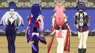 (One, Two, Three, Four) Yalen Group Dance - Genshin Impact [MMD]