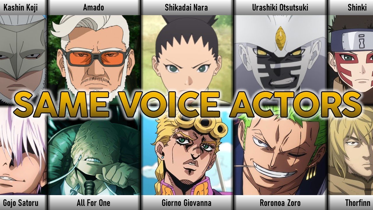 BORUTO Characters Japanese Dub Voice Actors in other Anime I AniVoice  Comparisons - Bilibili