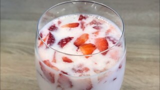 นมสดสตรอว์เบอร์รี่ Fresh Strawberry Milk เครื่องดื่มสุดฮิตจากเกาหลี