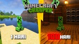 100 Hari Di Minecraft Tapi Kita Jadi Creeper (Part 1)