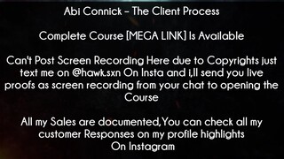 Abi Connick Course The Client Process download