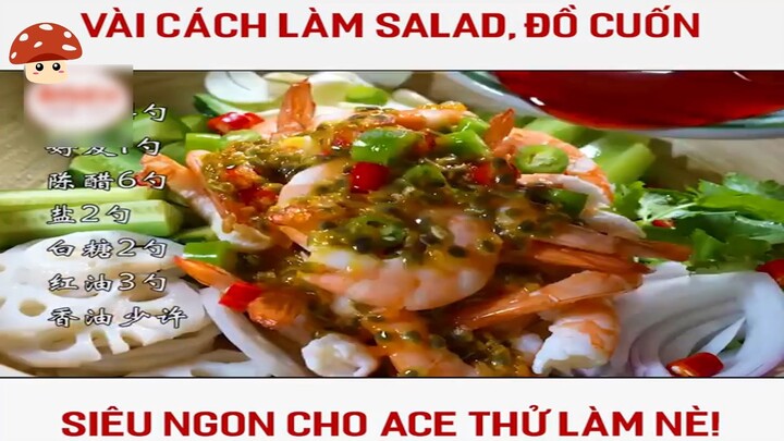 Vài cách làm salad, đồ cuốn siêu ngonn#doanngon#hocnauan