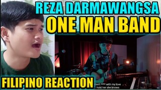 REZA DARMAWANGSA - "Ed Sheeran" medley/mashup (One Man Band Performance) FILIPINO REACTION