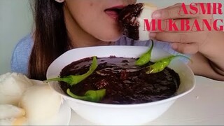 ASMR MUKBANG FILIPINO FOOD DINUGUAN AT PUTO  EATING SHOW | NO TALKING