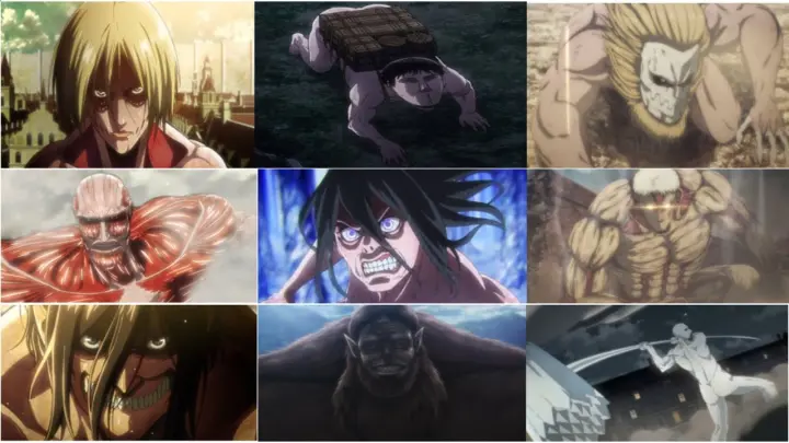 All 9 Titan Shifter Transformation Scene 2021 | Attack On Titan Shingeki No Kyojin