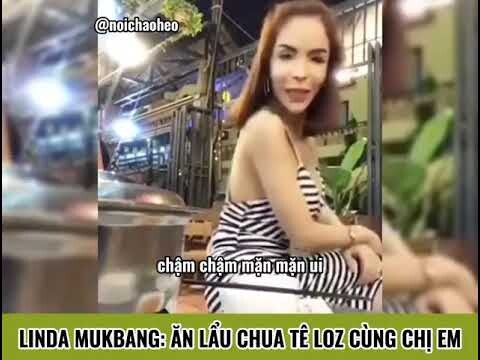 LinDa Mukbang : Ăn Lẩu Chua Tê Loz Cùng Chị Em | cre Nồi Cháo Heo