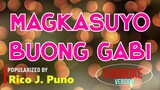 Magkasuyo Buong Gabi - Rico J. Puno | Karaoke Version |🎼📀▶️