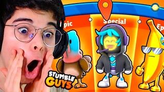 15.000 REAIS PARA TODAS AS SKINS NA CONTA DO YOUTUBER DO STUMBLE GUYS!