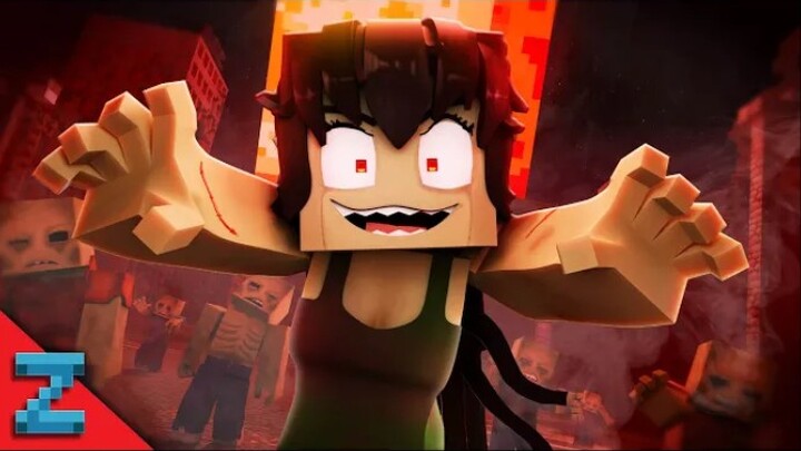 （我的世界动画：丧尸女孩）Zombie Girl (Minecraft Music Video Animaion) "Macabre Rotting Girl"