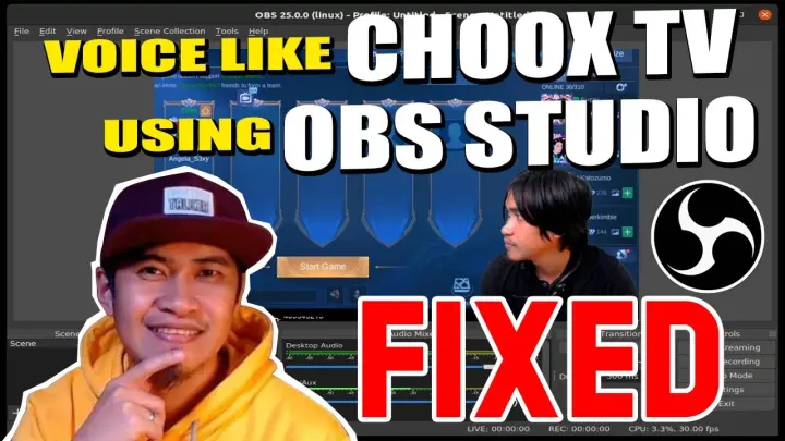 How to use Voice Changing Effect in OBS Studio (FIXED) | Boses ni ChoOx TV