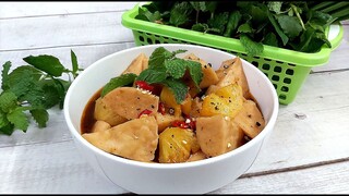 Cách làm món CHẢ CHAY kho khóm (thơm) đơn giản