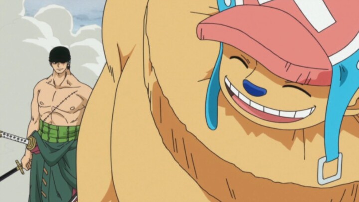 Zoro: Chopper, you are becoming more and more like a monster.