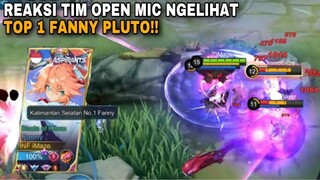 REAKSI 1 TIM OPEN MIC LIHAT TOP 1 FANNY PLUTO!! TIM - JADI BULAN BULANAN FANNY INIMAH MUSUHNYA KWKW