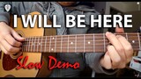 I WILL BE HERE - SLOW DEMO Fingerstyle Guitar Cover | Edwin-E