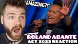British Guy Reacting to You won't believe Roland Abante's INCREDIBLE VOICE! | Auditions | AGT 2023
