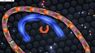 Slither.io 001 Troll Hacked Skin Snake vs. 97724 Snakes Epic Slitherio Gameplay!
